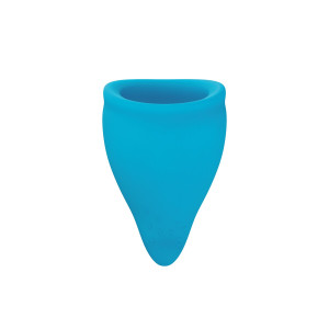 Менструальна чаша Fun Factory FUN CUP SIZE A, бірюзова, багаторазова, діаметр 4 см, об’єм 20 мл. Photo 3