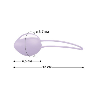 Вагінальна кулька Fun Factory SMARTBALL UNO, бузкова, одинарна, діаметр 3,6 см. Photo 2