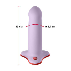 Фаллоимитатор Fun Factory AMOR, сиреневый, длина 14,6 см, диаметр 3,7 см, изогнутый. Photo 2