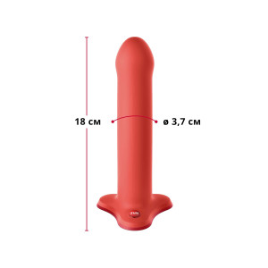 Фалоімітатор Fun Factory MAGNUM, помаранчевий, дуже гнучкий, довжина 18,3 см, діаметр 3,7 см. Photo 2