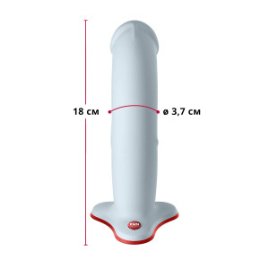 Фалоімітатор Fun Factory THE BOSS STUB, ніжно-блакитний, реалістична текстура, діаметр 4,1 см. Photo 2