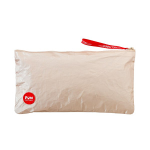 Сумка для секс-іграшок Fun Factory TOYBAG M, золотиста, на блискавці, 25x12 см 