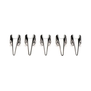 Набір кілець з кігтями Master Series Five-Piece Sensation Claw Rings - Silver. Photo 3