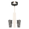 Мереживні наручники та комір Rosy Gold - Lace Cuffs and Collar - Black