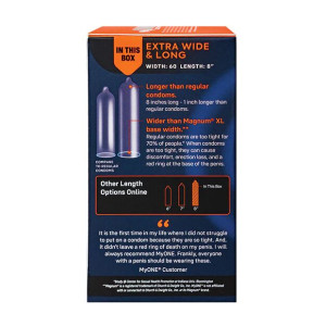 Презервативи MyONE Extra Wide & Long 10 шт, картонна коробка. Photo 3