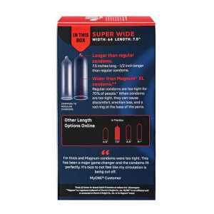 Презервативи MyONE Super Wide 10 шт, картонна коробка. Photo 3