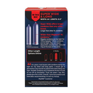 Презервативи MyONE Super Wide & Long 10 шт, картонна коробка. Photo 3
