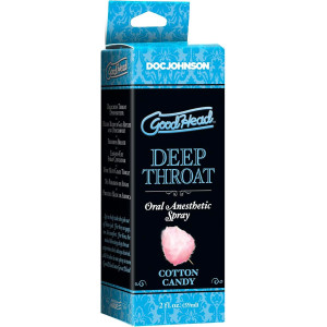 Спрей для мінету Doc Johnson GoodHead DeepThroat Spray - Cotton Candy 59 мл для глибокого мінету. Photo 2