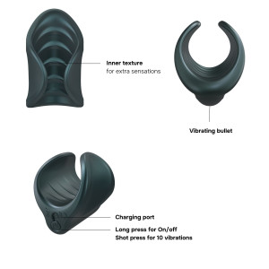 Мастурбатор Manwan STARTER, чудово для пар, регулювання тиску, вібромінет. Photo 2