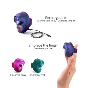 Вібратор на палець Love To Love KISSCOOL - IRIDESCENT INDIGO. Photo 3