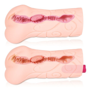 Мастурбатор-вагіна двошаровий Kokos Tattoo Vibe. Photo 2