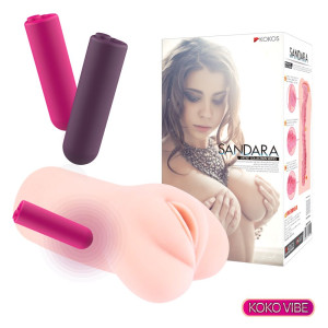Мастурбатор-вагіна двошаровий Kokos Sandara Vibe. Photo 3