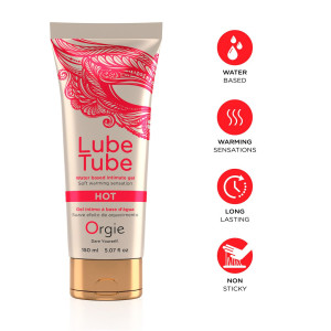 Лубрикант на водній основі Orgie - Lube Tube Hot (150 мл). Photo 3