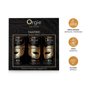 Набір олій для тантричного масажу Orgie – Tantric Mini Size Collection (3х30 мл), зволоження. Photo 3