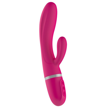 Вібратор-кролик Liebe Bend It Plus Cerise, гнучкий, 2 мотори, 10 режимів