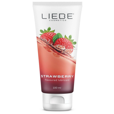 Розпродаж!!! Лубрикант на водній основі Liebe Lubricant Strawberry 100 мл (термін 05.2025)