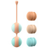 Вагінальні кульки Liebe Kewos — Peach/Mint, 5 кульок у комплекті, 15, 25, 35, 45 та 55 г