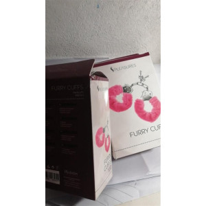 Наручники S Pleasures Furry Cuffs Pink (м'ята упаковка!!!). Photo 2