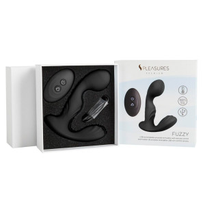 Вібромасажер простати S Pleasures Premium FUZZY, чорний, з рельєфом, 10 режимів вібрації, нагрів. Photo 3