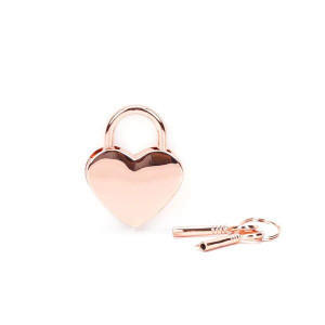 Замочок Liebe Seele Heart Shape Padlock Rose Gold (2 шт). Photo 2