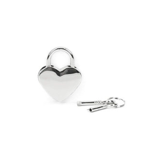 Замочок Liebe Seele Heart Shape Padlock Silver (2 шт). Photo 2