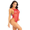 Боді-сітка Leg Avenue Net snap crotch tank bodysuit Red, One Size