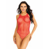 Боді-сітка Leg Avenue Net snap crotch tank bodysuit Red, One Size