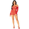 Сукня Leg Avenue Seamless Off The Shoulder Mini Dress One Size, Red