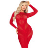 Сукня Leg Avenue Lace and Net Bodycon Gown One Size, Red