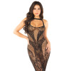 Сукня Leg Avenue Rhinestone Lace and Net Bodycon Dress One Size, Black
