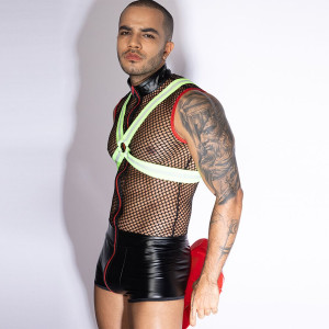 Мужской эротический костюм пожарного JSY 9152 One Size. Photo 2