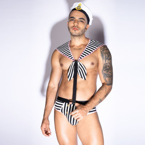 Чоловічий еротичний костюм морячка JSY 9153 One Size. Photo 2