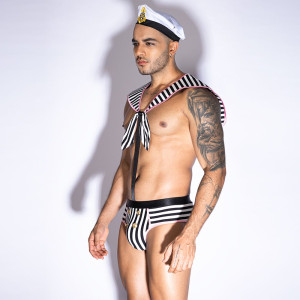 Чоловічий еротичний костюм морячка JSY 9153 One Size. Photo 3