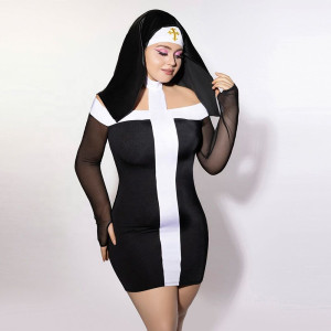Еротичний костюм монашки JSY P61130 Plus Size. Photo 2