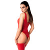 Боді Noir Handmade F352 Red powerwetlook body - L