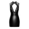 Сукня Noir Handmade F343 Powerwetlook and lace mini skirt - L