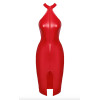Сукня Noir Handmade F354 Red powerwetlook dress - L