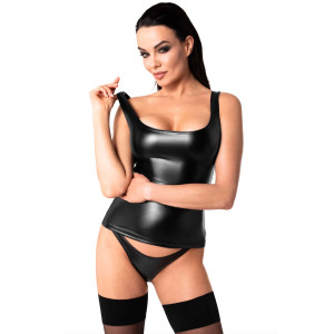 Топ Noir Handmade F346 Powerwetlook top - L