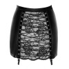 Спідниця Noir Handmade F341 Powerwetlook and lace skirt - S