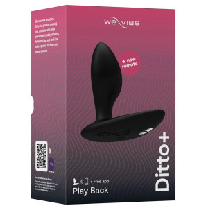 Анальная смарт-вибропробка We-Vibe Ditto+ Satin Black с пультом ДУ. Photo 3
