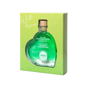 Масажна олія EXSENS With Desire Apple Pear 50мл розігріваюча, без цукру, їстівна