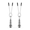 Затискачі для сосків Bedroom Fantasies: Nipple Clamps with Beaded Chain - Silver