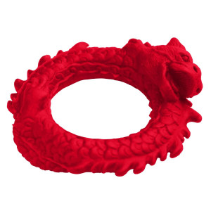 Эрекционное кольцо Creature Cocks Rise of the Dragon Silicone Penis Ring - Red. Photo 3