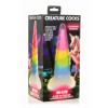 Фентезійний фалоімітатор Creature Cocks Luminescent Rainbow Silicone Dildo