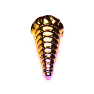 Фентезійний фалоімітатор Creature Cocks Twilight Rainbow Glass Dildo. Photo 3