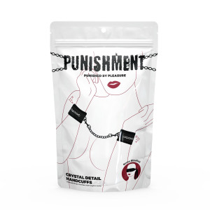 Наручники Punishment - Crystal Detail Handcuffs - Black. Photo 3