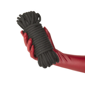 Мотузка для шибарі Punishment - Bondage Rope - Black. Photo 3