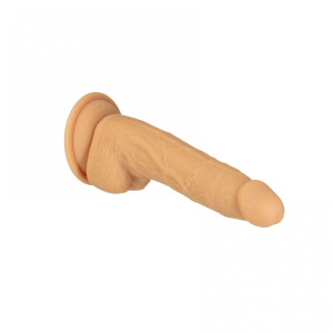 Фалоімітатор Naked Addiction - 8″ Silicone Dual Density Dildo Vanilla, віброкуля в подарунок. Photo 2