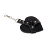 Брелок на карабіні для ключів Art of Chained Heart, Чорний