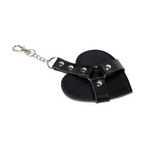 Брелок на карабіні для ключів Art of Chained Heart, Чорний. Photo 2
